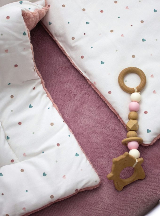 Pościel bawełniano – bambusowa z wypełnieniem Lovely Hearts