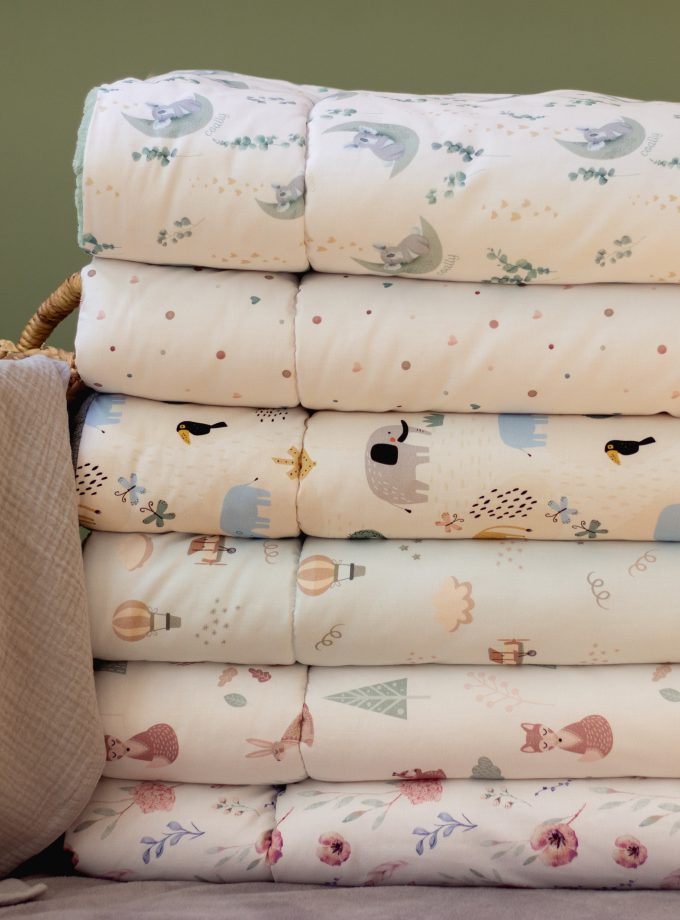 Pościel bawełniano – bambusowa z wypełnieniem Safari Friends