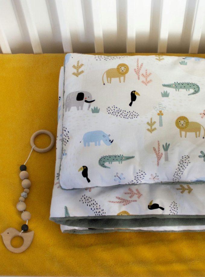 Pościel bawełniano – bambusowa z wypełnieniem Safari Friends